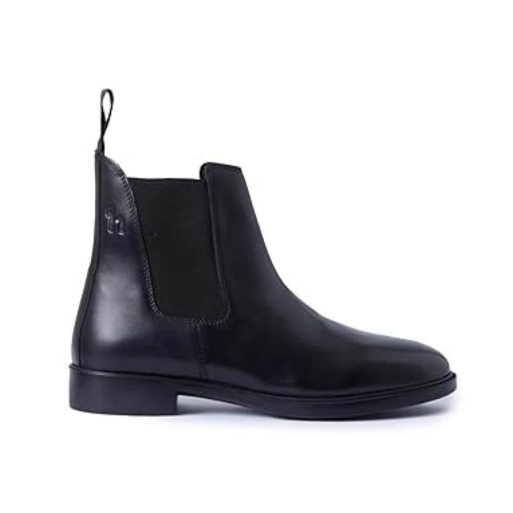 NIB Horze Signature Jodhpur Ankle Boots Black Faux Leather Equestrian Paddock 13